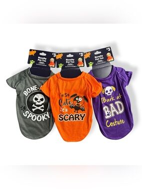 Halloween Pet Tees - Set of 3 Medium